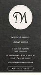 Mobile Screenshot of maisonmarius.com